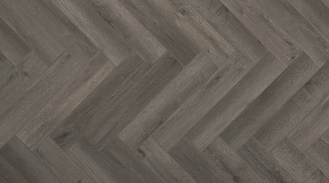 Yukon Smoked Grey Herringbone Parquetvinyl